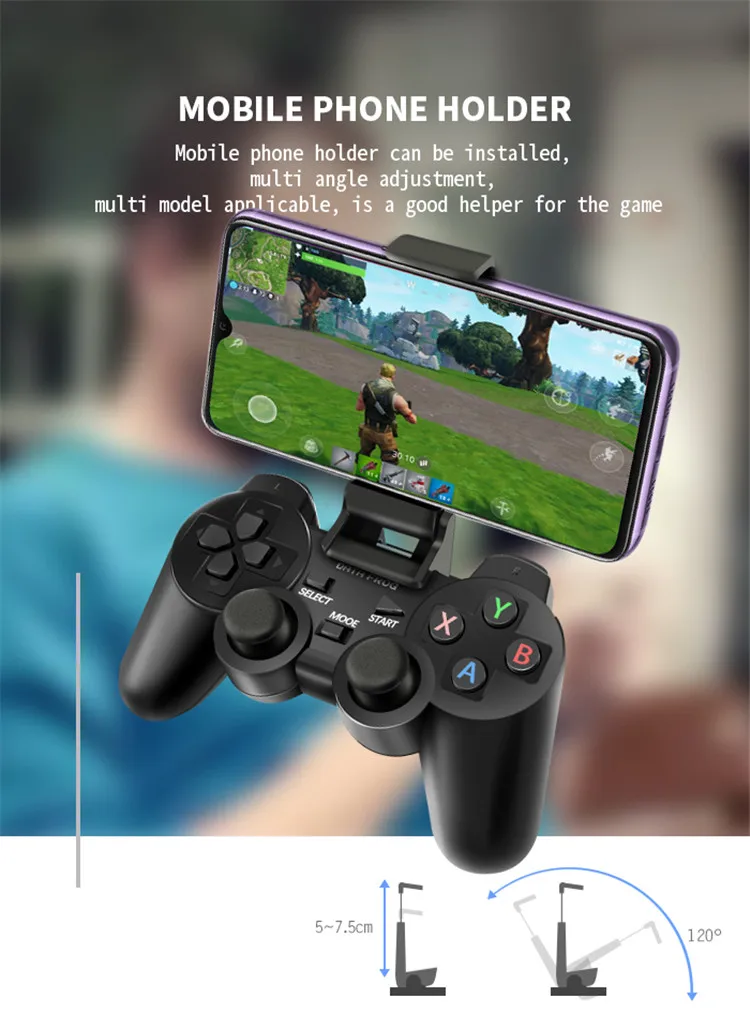 Данные лягушка 2,4G Android геймпад совместим с ПК Windows PS3 tv Box Android смартфон игровой джойстик