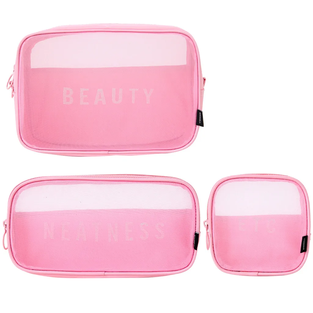 3 шт. портативная складная дорожная косметичка для туалетных принадлежностей
