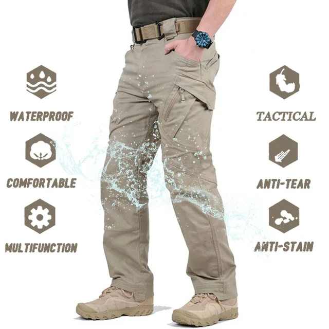 Ix9 city military tactical pants men swat combat army pants casual men hiking pants outdoor camping cargo waterproof pants