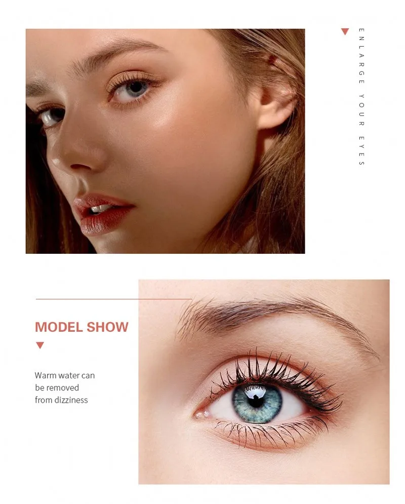 Густая тушь для ресниц черного цвета завивка водостойкая стойкая к поту не