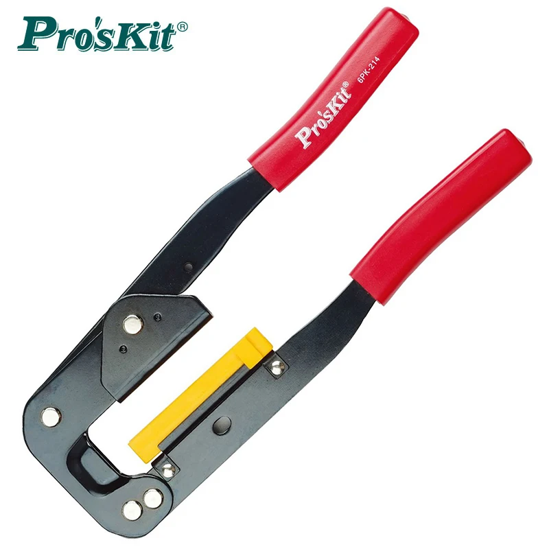 

Многофункциональный компьютерный обжимной инструмент Proskit 6PK-214 240 мм, обжимной инструмент типа иглы для разъема типа IDC на ленточном кабеле