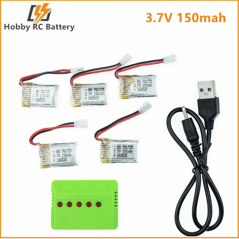 Аккумулятор H8 150 мАч 3 7 в литий полимерный аккумулятор 701725 для RC Mini rc syma X2 Nihui U207 H2