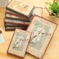 new creative european flower notebook retro cloth cover personal diary book vintage notebooks korean stationery school supplies