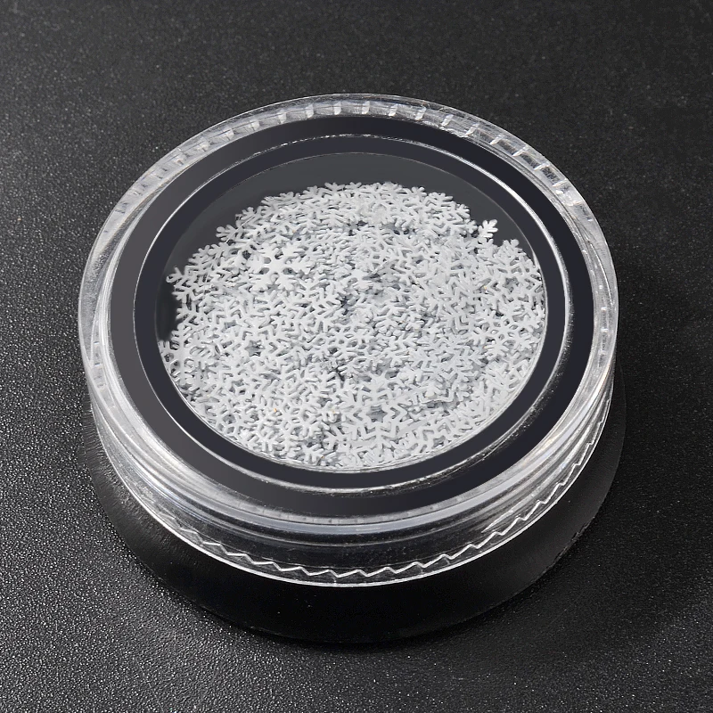 Тонкие Рождественские снежинки украшения для ногтей комплект орнаментов