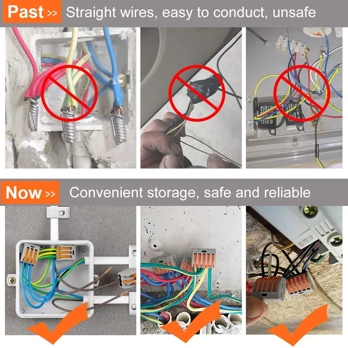 Клеммная колодка 55 шт./лот с пружинным рычагом многоразовые клеммные колодки для
