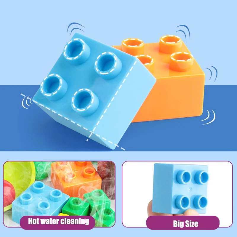 60 ~ 420 шт. большой Размеры кирпич Красочные оптом кирпичики пластины DIY