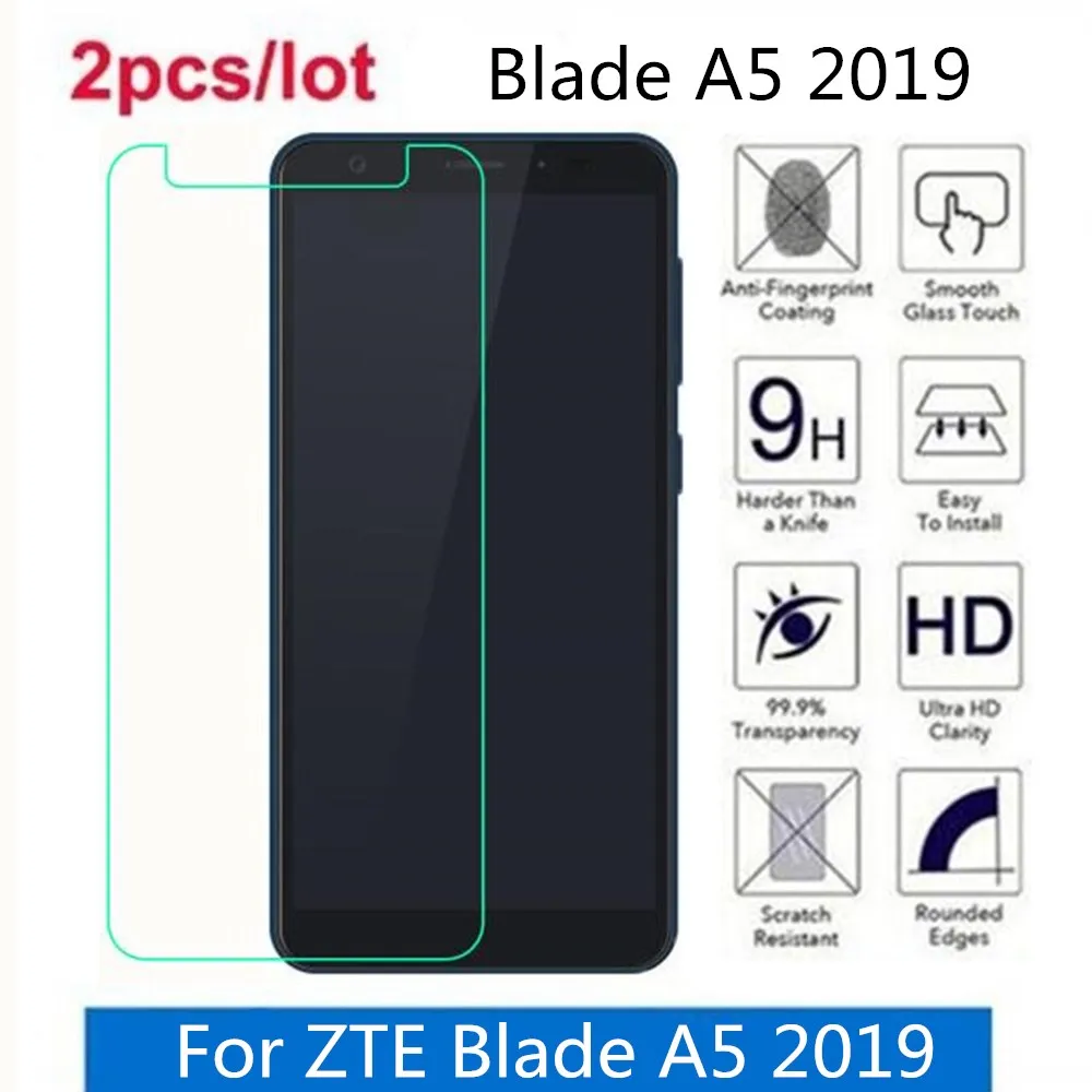 Закаленное Стекло для zte лезвие A5 с уровнем твердости 9H 2.5D Премиум Экран защитная пленка на лезвие A5 телефон защитная пленка, стекло
