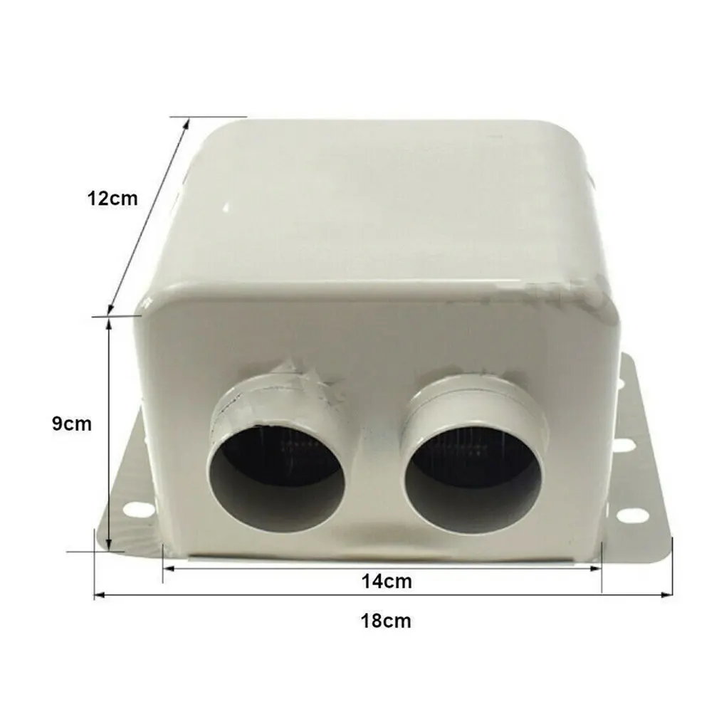 

800W/600W 12V/24V Car Heater Car Glass Defroster Window Heater 2 Air Outlet Winter Warm Dryer Auto Heater Mist Eliminator