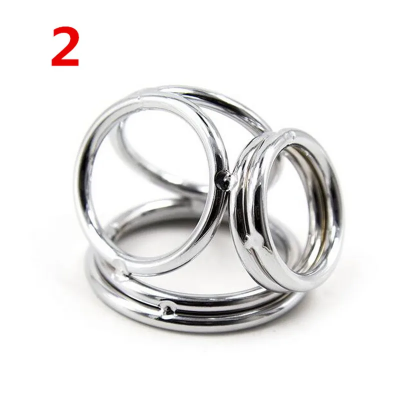 Новинка 2 стиля металлический мужской Пояс верности клетка для пениса кольцо