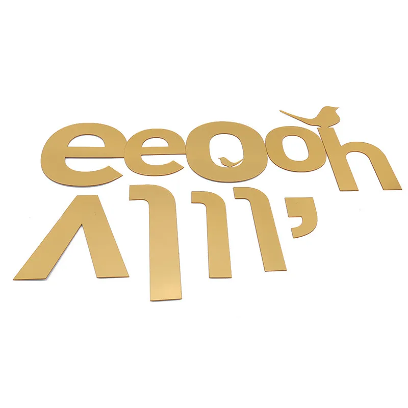 Креативные наклейки на стену с английским алфавитом надписью Hello Love акриловыми