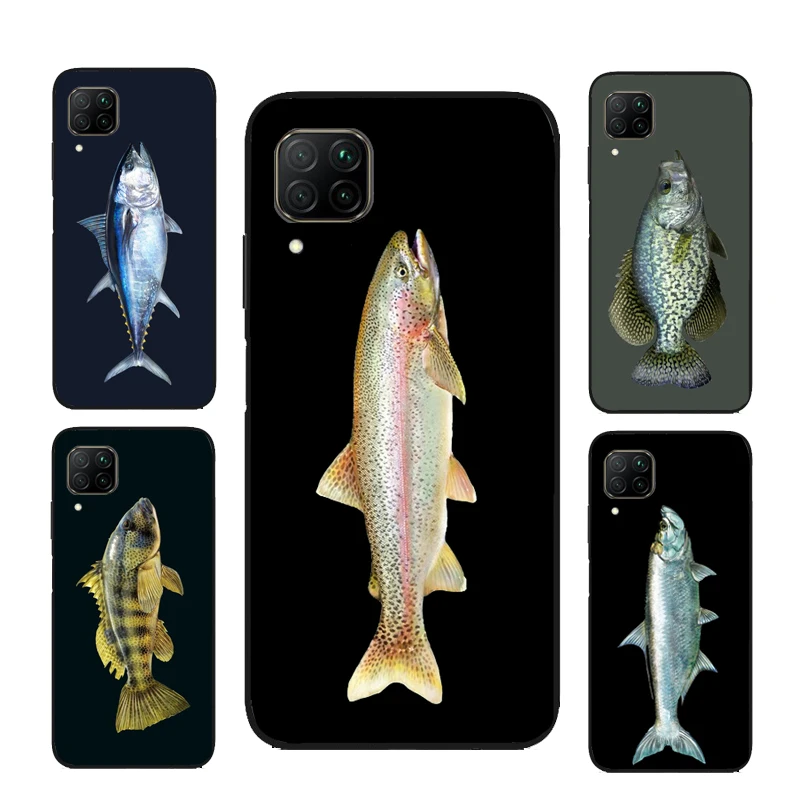 Чехол Bass Fish Art Для Huawei P Smart 2019 Y7 Nova 5T P20 P40 P30 Lite Mate 20 для Honor 8X 9X 8A 10i|Бамперы| |