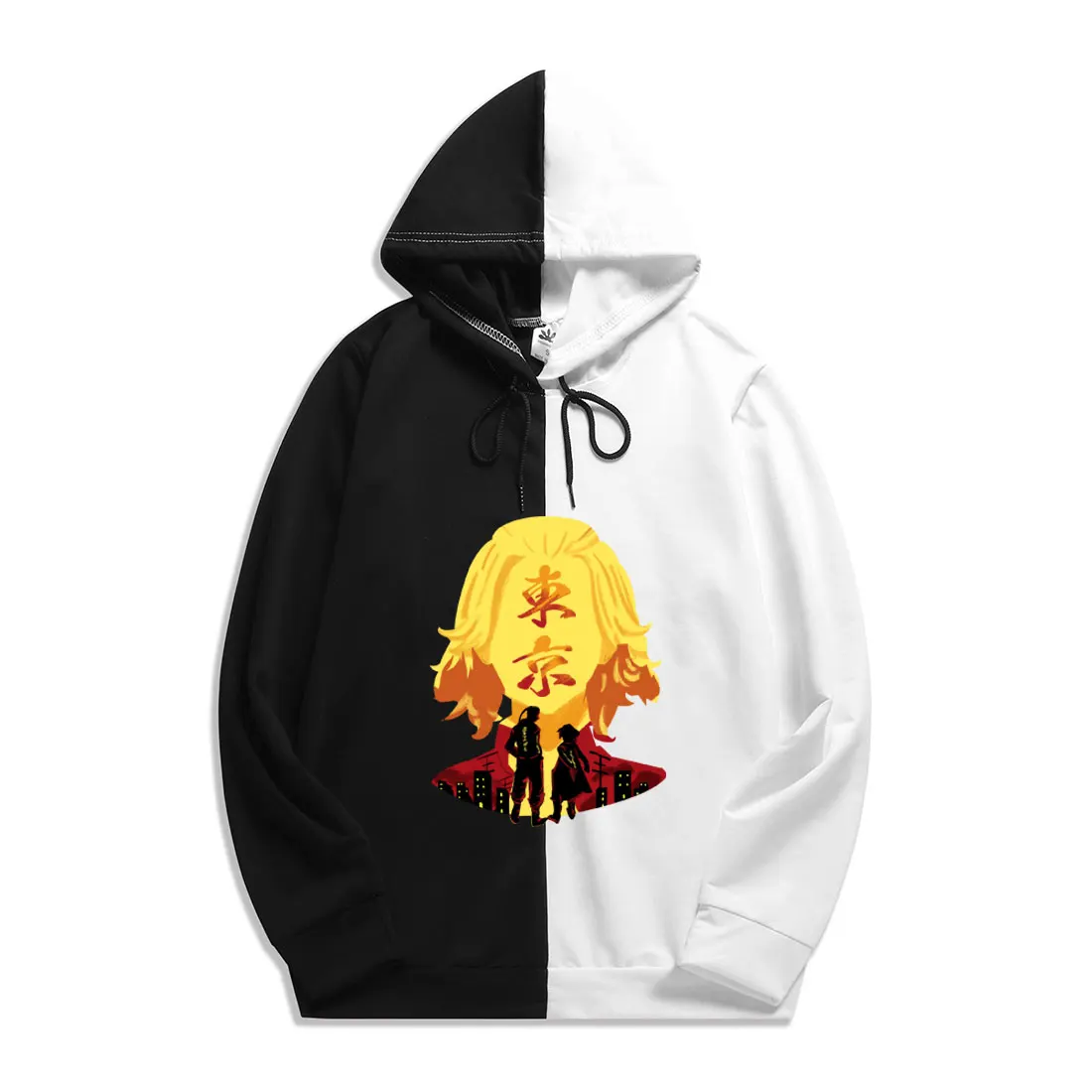 

Толстовка мужская летняя/Осенняя, тонкий пуловер свободного покроя с рисунком Мстители Токио, в стиле пэчворк, топ на каждый день