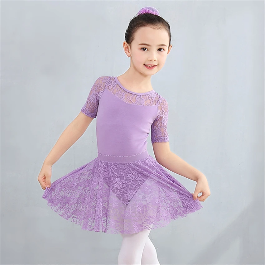 Детский балетный костюм для занятий гимнастикой девочек латинское эластичное