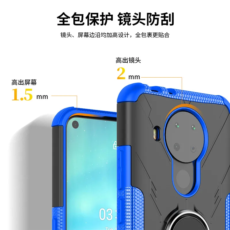 Armor PC Cover For Nokia 3.4 Case For Nokia 3.4 Cover Shockproof Soft Silicone TPU Protective Phone Bumper For Nokia 3.4 5.4 2.4