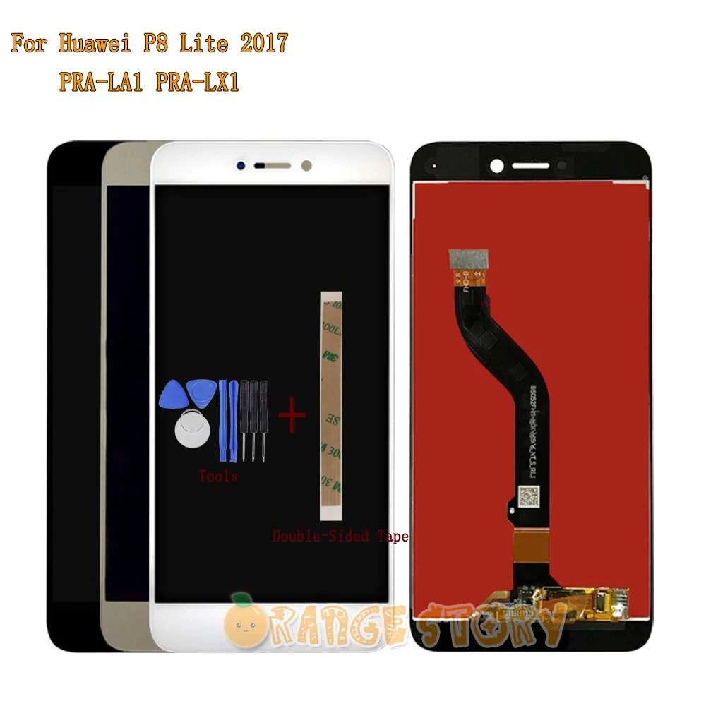Запасная часть полный ЖК-дисплей Дисплей Сенсорный экран для huawei P8 Lite PRA-LA1 PRA-LX1 PRA-LX3/honor 8 lite WAS-LX1A PRA-LX2+ Инструменты