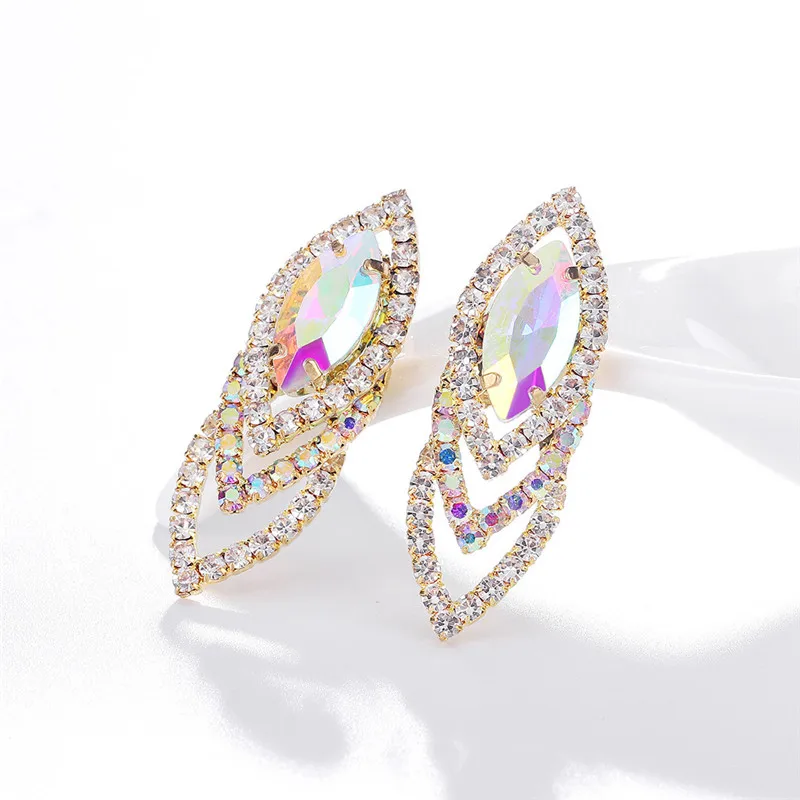 Женские серьги в ювелирных изделиях модные простые европейские и американские