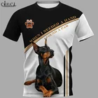 Новейшая популярная мужская футболка CLOOCL с 3D принтом Doberman в стиле хип-хоп, Летние повседневные топы с коротким рукавом в стиле Харадзюку унисекс, Прямая поставка