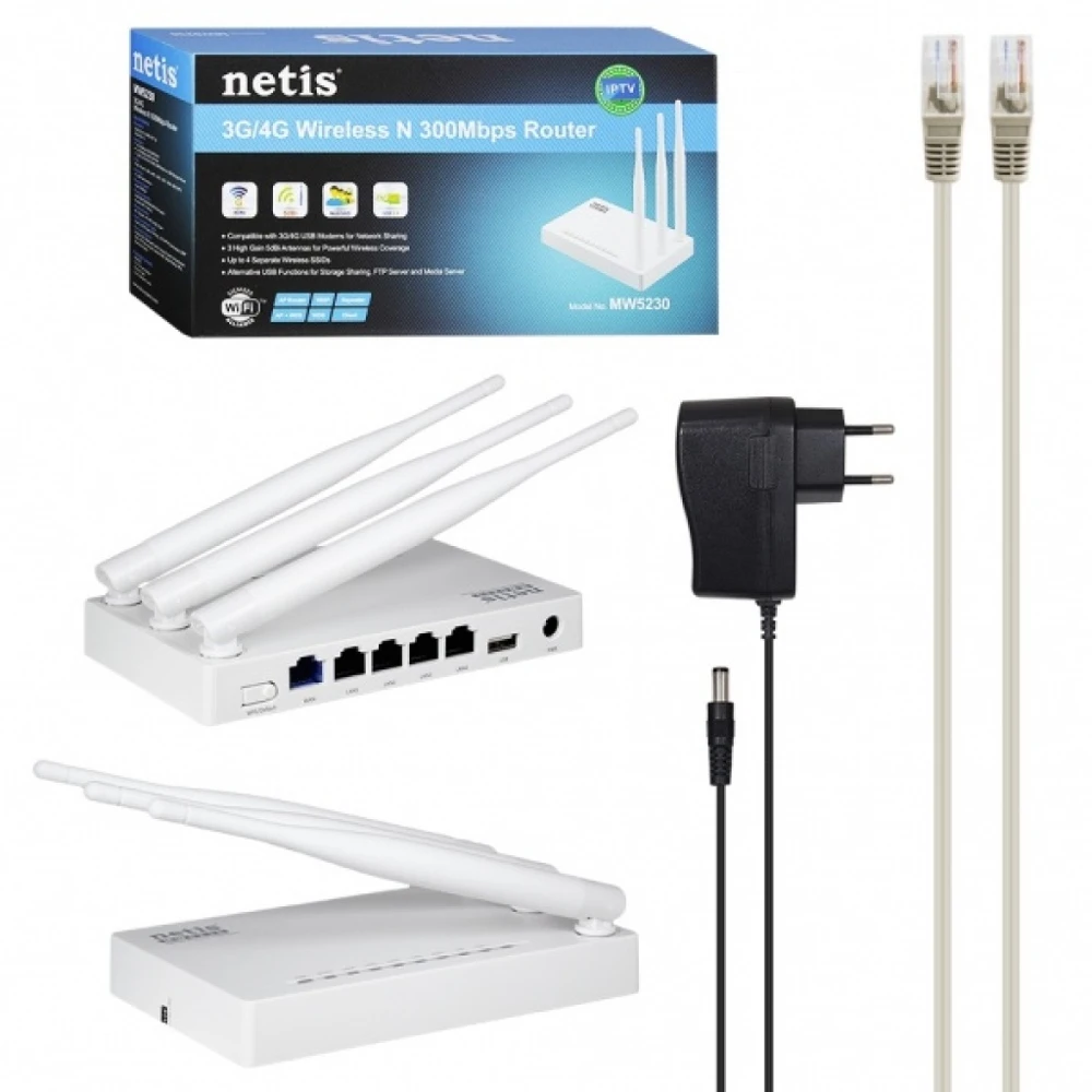 Wi-Fi роутер Netis MW5230 белый |