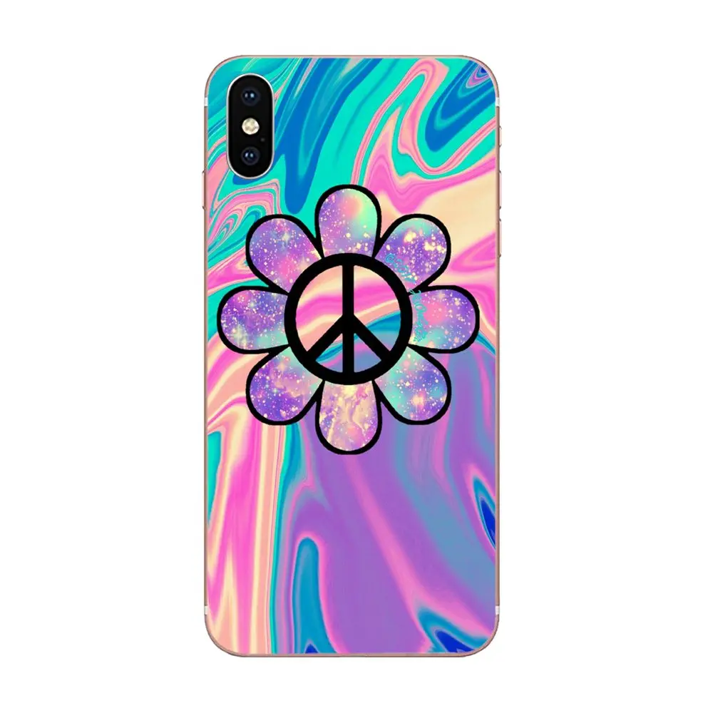 Skin Hybrid Trippy Boho Hippie Peace Print For Samsung Galaxy A51 A71 A81 A90 5G A91 A01 S11 S11E S20 Plus Ultra | Мобильные