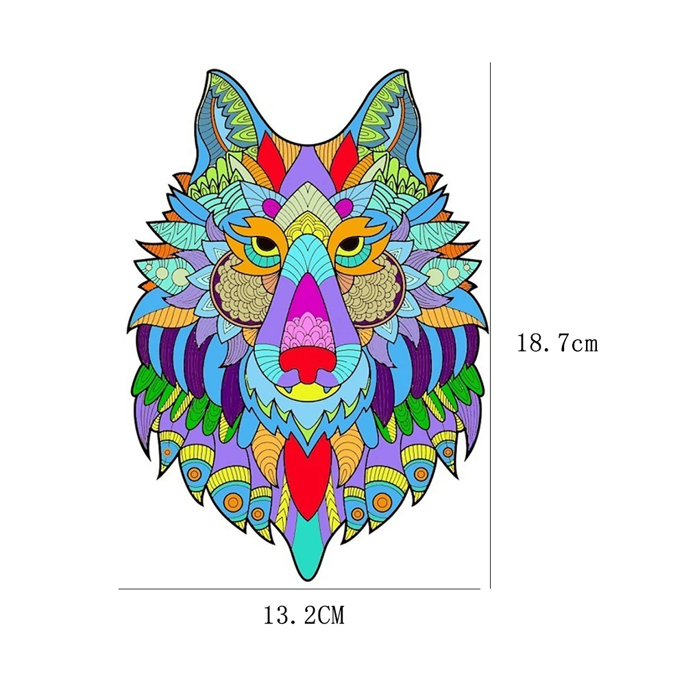 

Animal Wooden Puzzle Wolf Difficult Irregular Jigsaw Puzzles Adult Kids Wood DIY Crafts Interactive Toy Gift Home Decoration