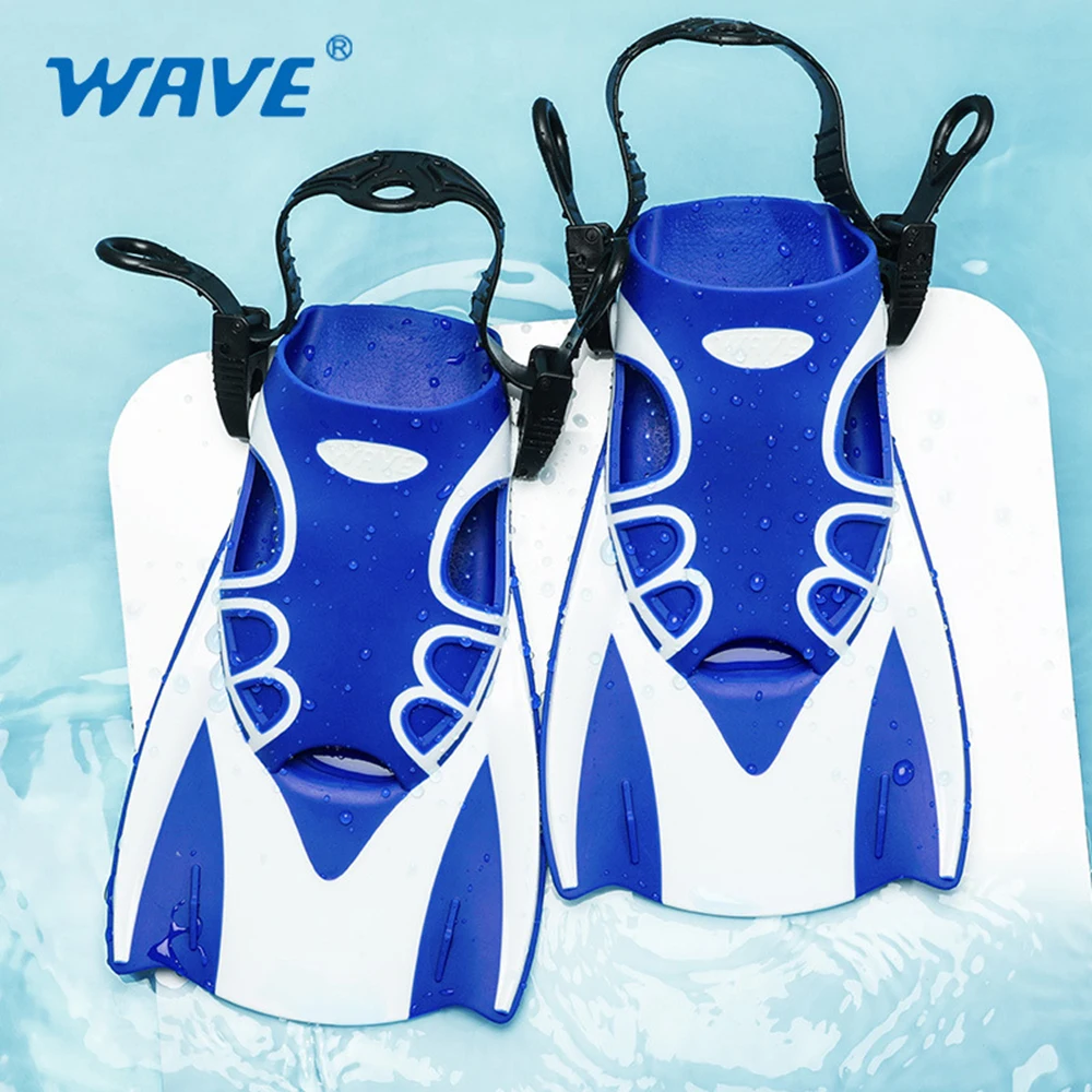 

Новинка 2021, профессиональные короткие плавники для фристайла, плавники для подводного плавания для мужчин и женщин, регулируемые короткие плавники для тренировок