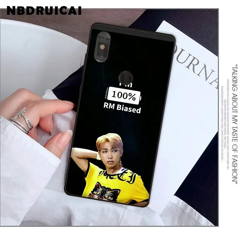

NBDRUICAI Rap RM JIMIN JIN SUGA J HOPE V JUNG KOOK Phone Case Cover for Xiaomi 8 9 se 5X Redmi 6pro 6A 4X 7 5plus note 5 7 6pro