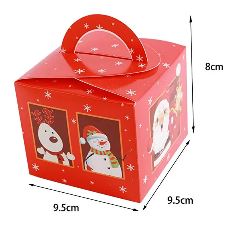 12 штук конфет Коробки вечерние пользу канун Рождества коробку Рождество сумки