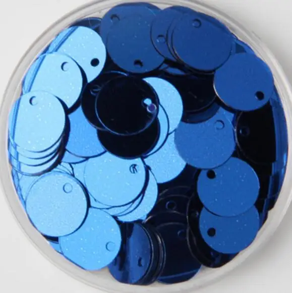 

200pcs/Pack 15mm Round Sequins Shape With Side Hole Loose Paillettes Sewing Material Wedding Craft Women DIY Garment Accessory