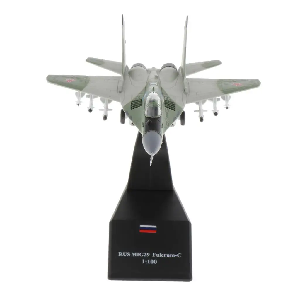 

1/100 масштаб военная модель игрушечный МиГ-29 русский истребитель литой металлический самолет
