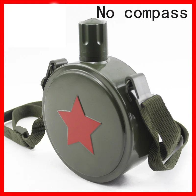 

800ml Army green insulation pot for outdoor sports insulation cup with strap portable water bottle stainless steel Thermos cup