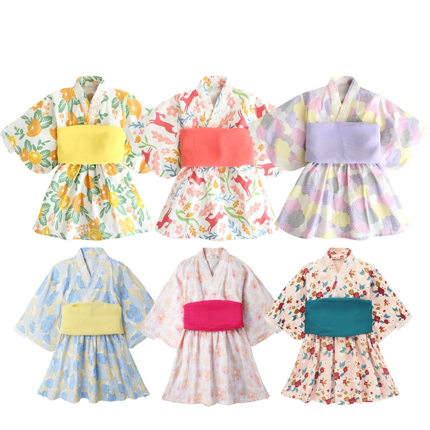 Новое платье для девочек в японском стиле кимоно костюмированной вечеринки с