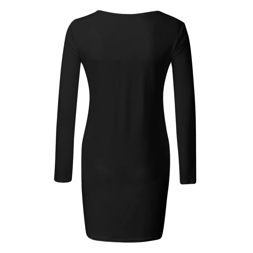 Сексуальное однотонное платье SAGACE с круглым вырезом для беременных вечернее