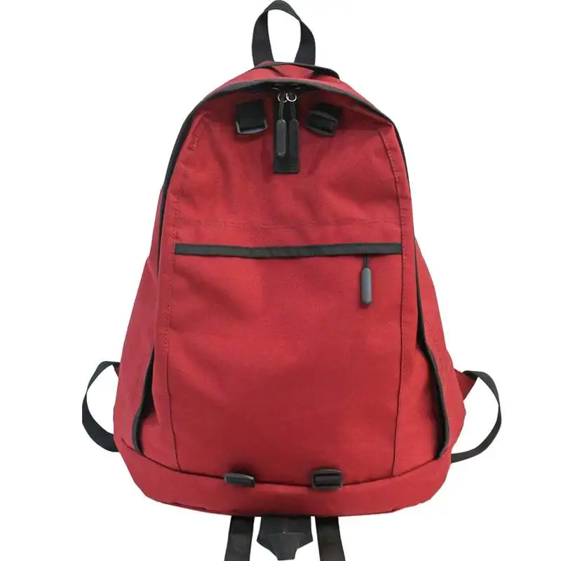 

HOT Solid Color Backpack Female Large Capacity Junior High Student School Bag Simple Backpack Fashion Female Computer Travel Bag