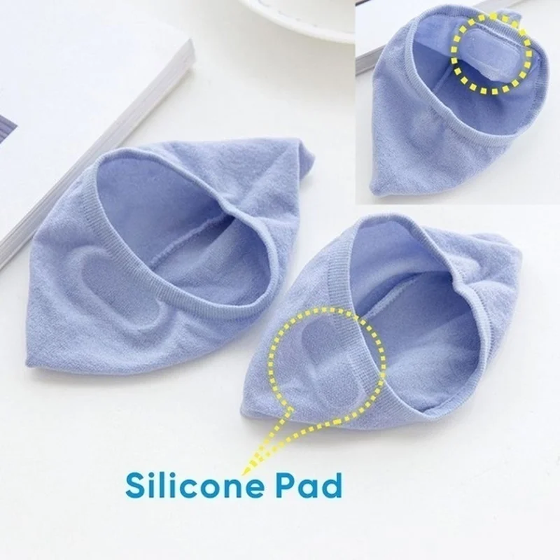 5 пары/компл. удобные короткие невидимые ультратонкие нескользящие носки с