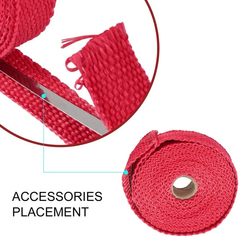 5 м рулон Стекловолоконный тепловой щит для мотоцикла выхлопная трубка Тепловая