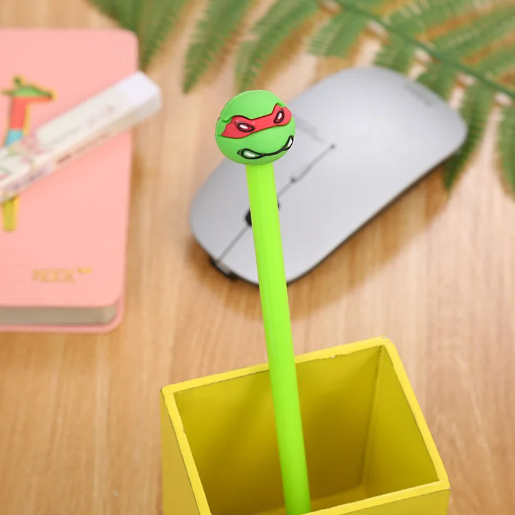 1 pcs/lot Creative kawaii ninja turtles gel pen stationery office material escolar papelaria school supplies Free shipping