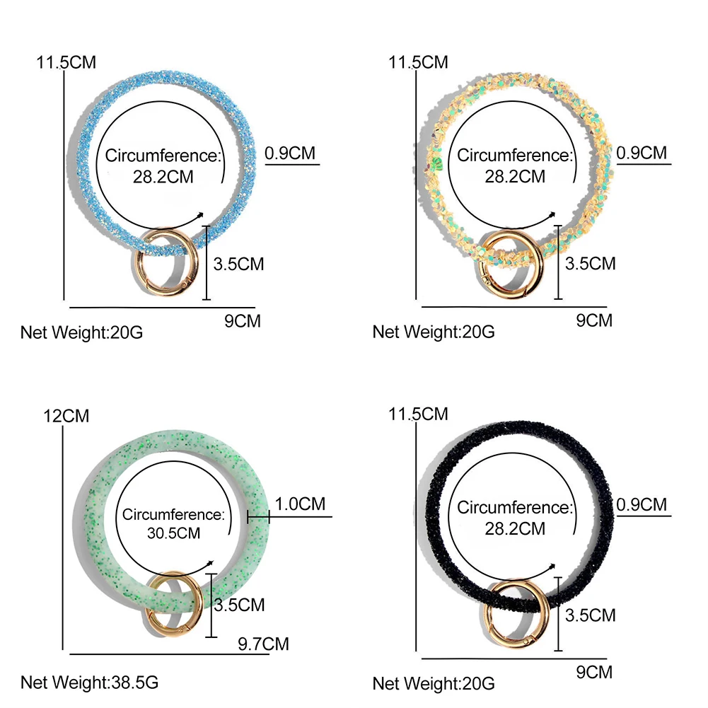 Новый силиконовый брелок JJFOUCS Круглый браслет на запястье с застежкой Модный