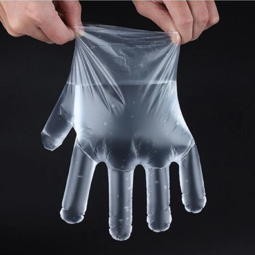 

100PCS Disposable Food Plastic Gloves Kitchen Accessories or Restaurant BBQ Eco-friendly Fruit Vegetable Gloves Dinning Beauty