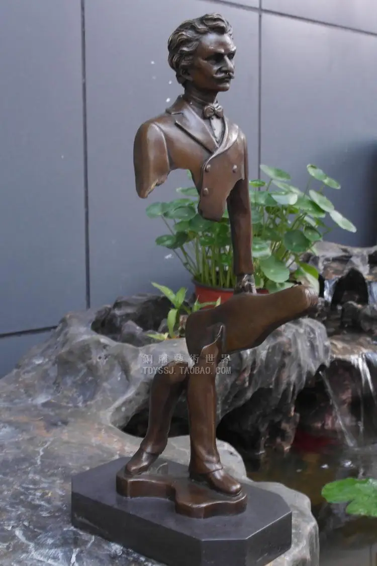 Искусство ремесла медь Современный абстрактный человек бронзовая скульптура