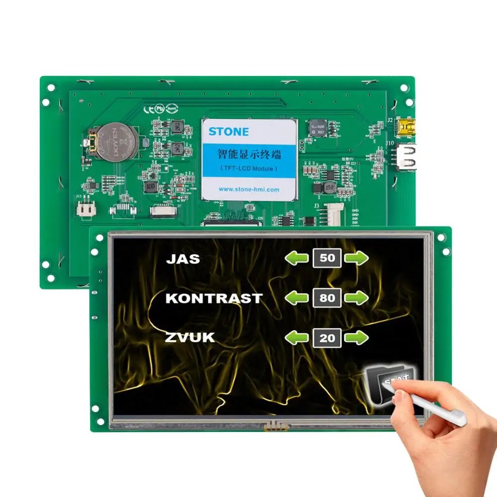 7 &quotTFT 800x480 ЖК дисплей сенсорная панель|panel mount usb jack|display clockdisplay set |