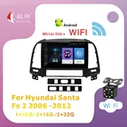 Автомагнитола на Android 10 DSP, мультимедийный плеер для Hyundai Santa Fe 2 2006 2007 2008 2009-2012, навигация 2 din с Wi-Fi, без dvd