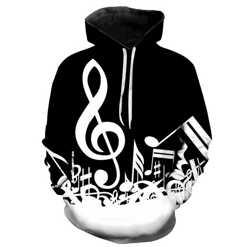 

Music Notes 3D Printed Hoodie Sweatshirts Men Wome Spring Music Long Sleeve Pullover Funny Streetwear Hoodies
