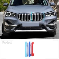 for bmw x1 f48 2020 year abs car front grill colourful decoration trim accessories 3pcs