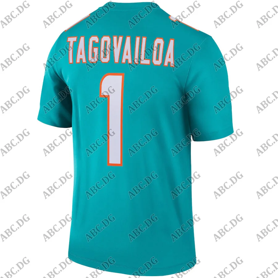 Футболка Майами Tua Tagovailoa Aqua Legend 4XL 5XL 6XL для мужчин и женщин детей молодежи по