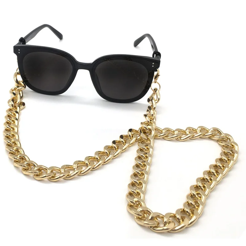 

Non-slip Wide Metal Sunglasses Chain Women Reading Glasses Hanging Neck Chain Lanyard Glasses Chain Eyeglasses Strap