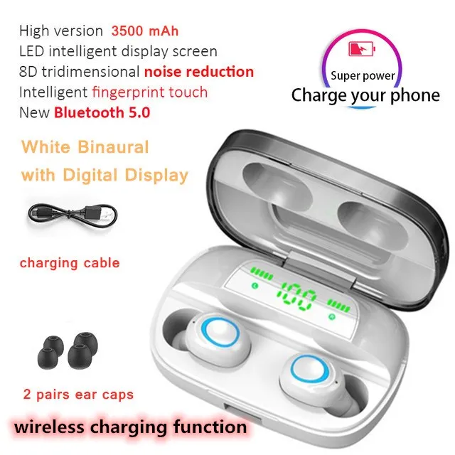 Special feature S11 3500 мАч Внешний аккумулятор наушники Bluetooth Беспроводные спортивные наушники TWS игровая гарнитура с микрофоном для IPhone Xiaomi - Цвет: Special feature