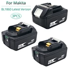 3 шт. BL1860B 6,0 Ач замена для Makita 18 в литий-ионная аккумуляторная батарея bl1830 bl1840 bl1850 bl1860 монитор баланса
