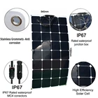 Гибкая солнечная панель Sunpower 100 Вт, 32 шт., 3,4 Втэлемент = 110 Вт, 12 В, аккумулятор для домалодкиосвещениякемпинга.