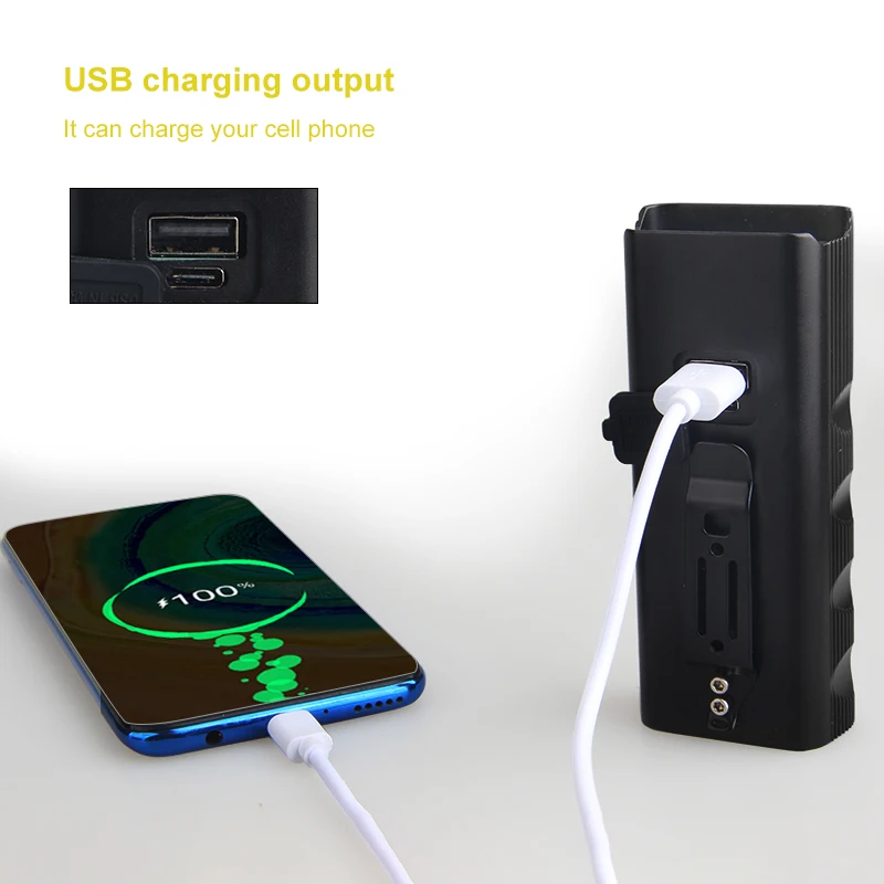 Водонепроницаемый MTB велосипед светильник USB Перезаряжаемые 3 * светодиодный