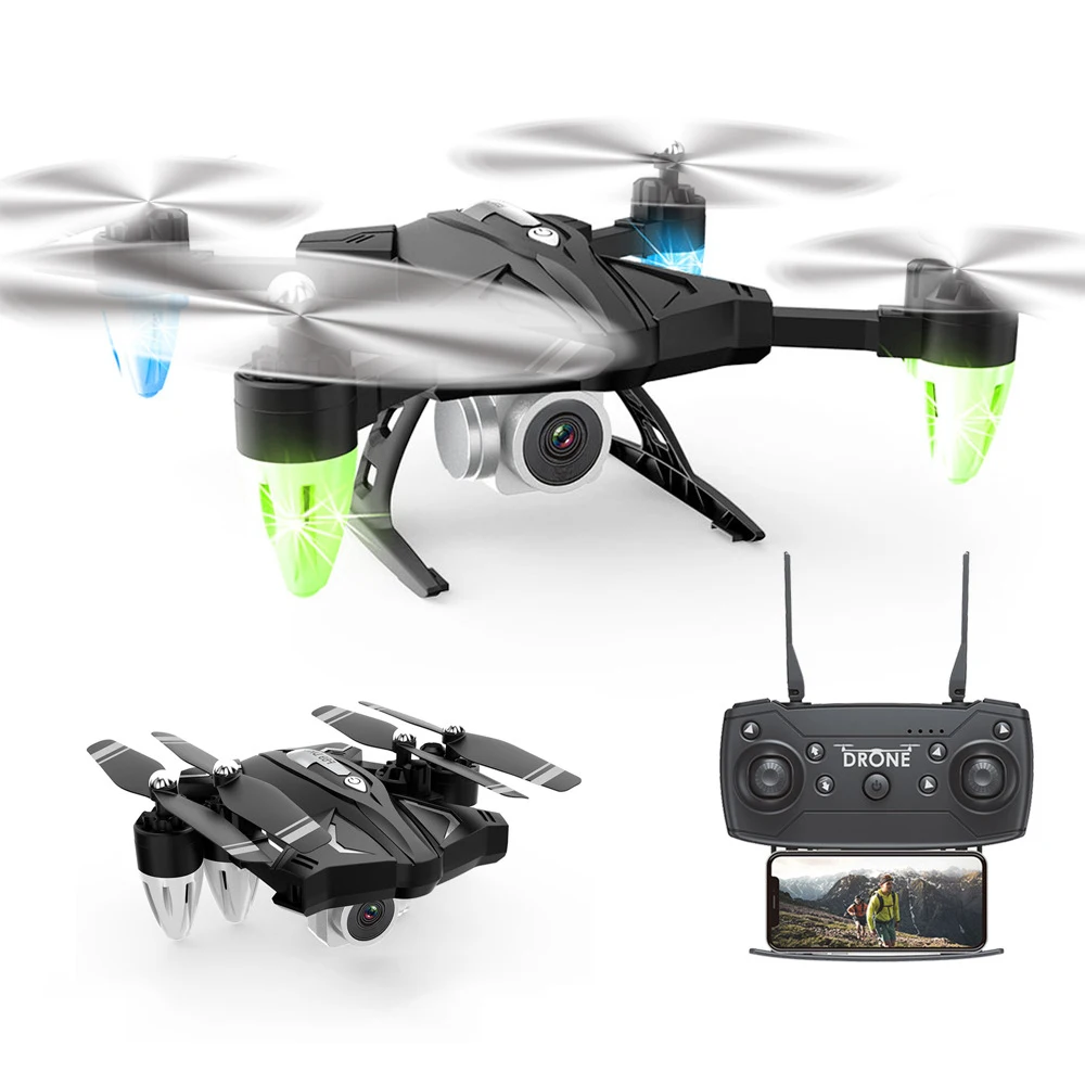 F69 RC Дрон с камерой 1080P 480P HD Wifi Fpv фотография Профессиональный Квадрокоптер 15 минут